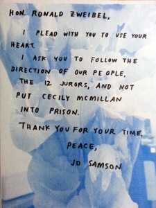 Letter of Support JD Samson