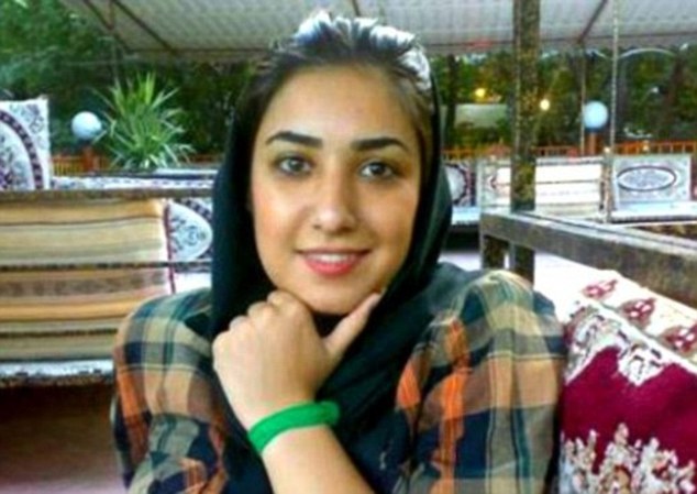 Atena Farghadani, pictured prior being sentenced to Iran's highest-security prison over her drawing (Facebook.)