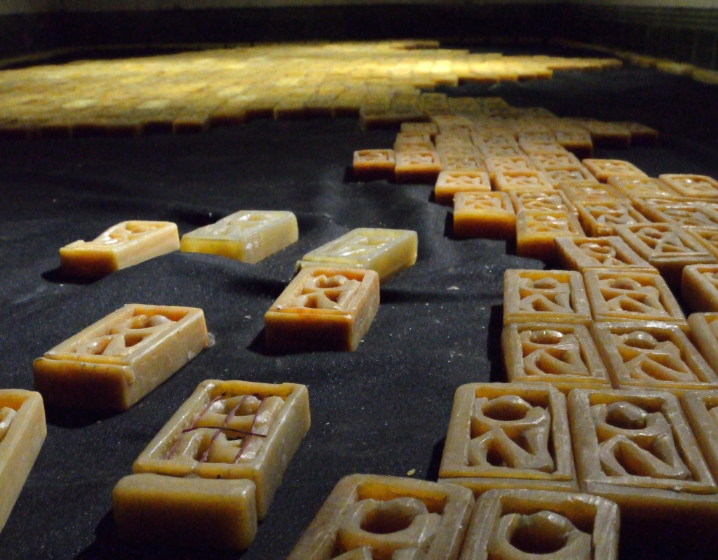 Soapbars were carved to represent the positions into which political prisoners were forced by their captors (Pichele Penna / Asian Correspondent.)